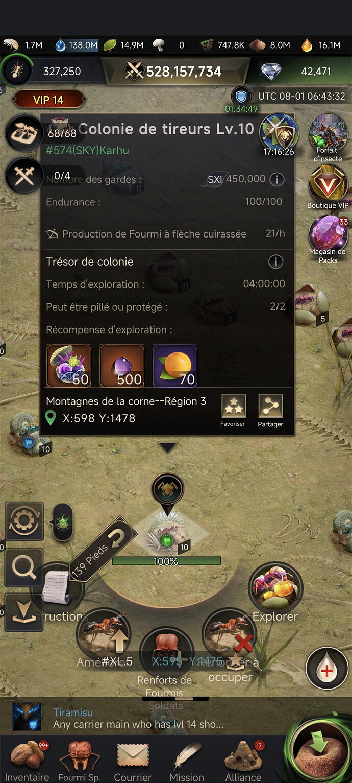 colonie explorable